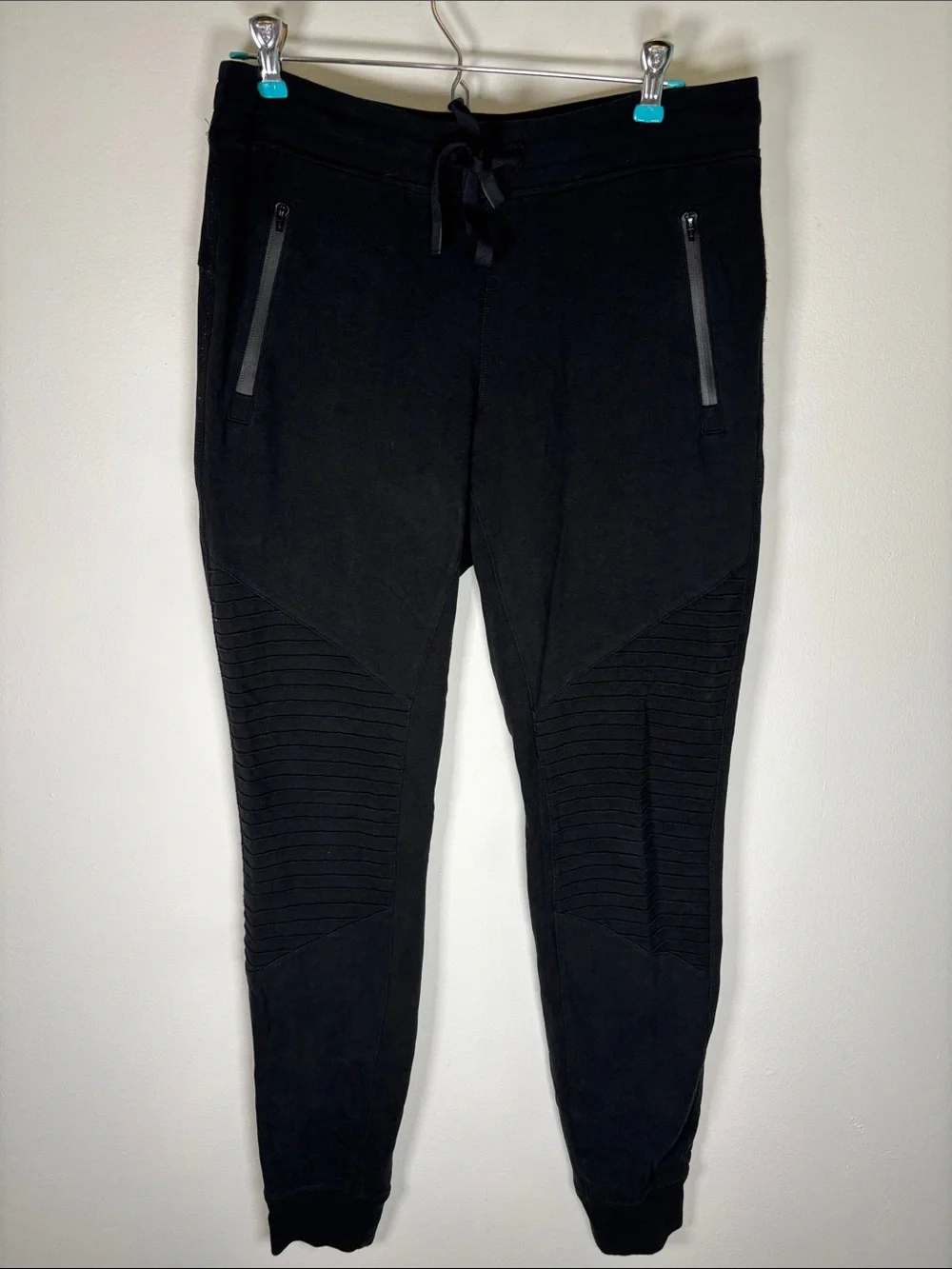 ALO Yoga Urban Moto Sweatpants Women's Medium Black Joggers